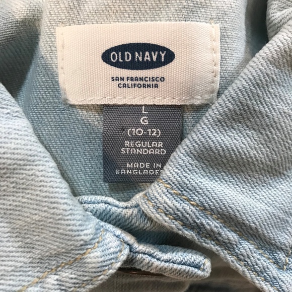 Old Navy Girls Denim Vest - Picture 2 of 3